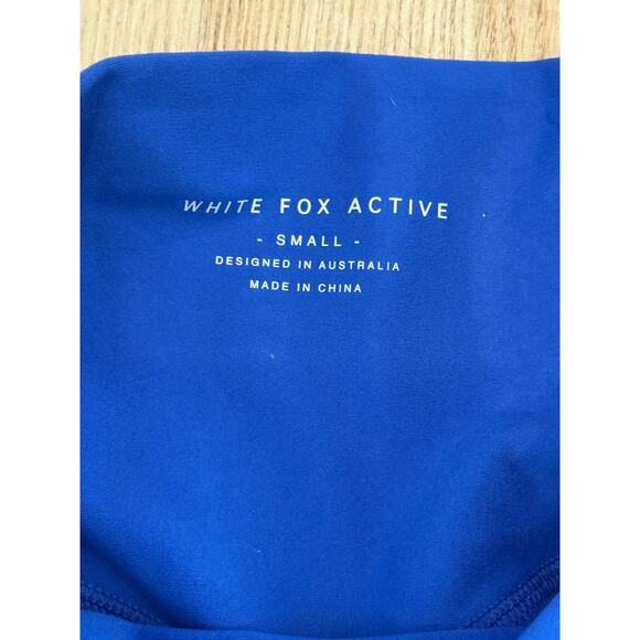 (S) $50 NWT White Fox Boutique Endurance Scrunch High Waisted Shorts in Cobalt - Picture 5 of 7